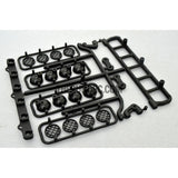 RC Crawler LED Adjustable Roof Light Bar Mount (8 Spotlight) - Black