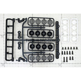 RC Crawler LED Adjustable Roof Light Bar Mount (8 Spotlight) - Black