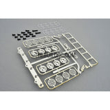 RC Crawler LED Adjustable Roof Light Bar Mount (8 Spotlight) - Silver