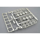 RC Crawler LED Adjustable Roof Light Bar Mount (8 Spotlight) - Silver