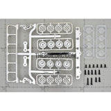 RC Crawler LED Adjustable Roof Light Bar Mount (8 Spotlight) - Silver