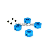 Aluminum Hex Nut Wheel Drive Adaptor for HPI 1/10 SPRINT 2 4pc - Light Blue