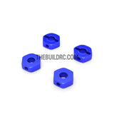 Aluminum Hex Nut Wheel Drive Adaptor for HPI 1/10 SPRINT 2 4pc - Dark Blue