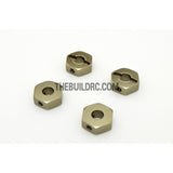 Aluminum Hex Nut Wheel Drive Adaptor for HPI 1/10 SPRINT 2 4pc - Grey