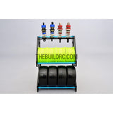 1/10 RC Racing Car Suspension Shock Tyre Wheel Collector - Light Blue