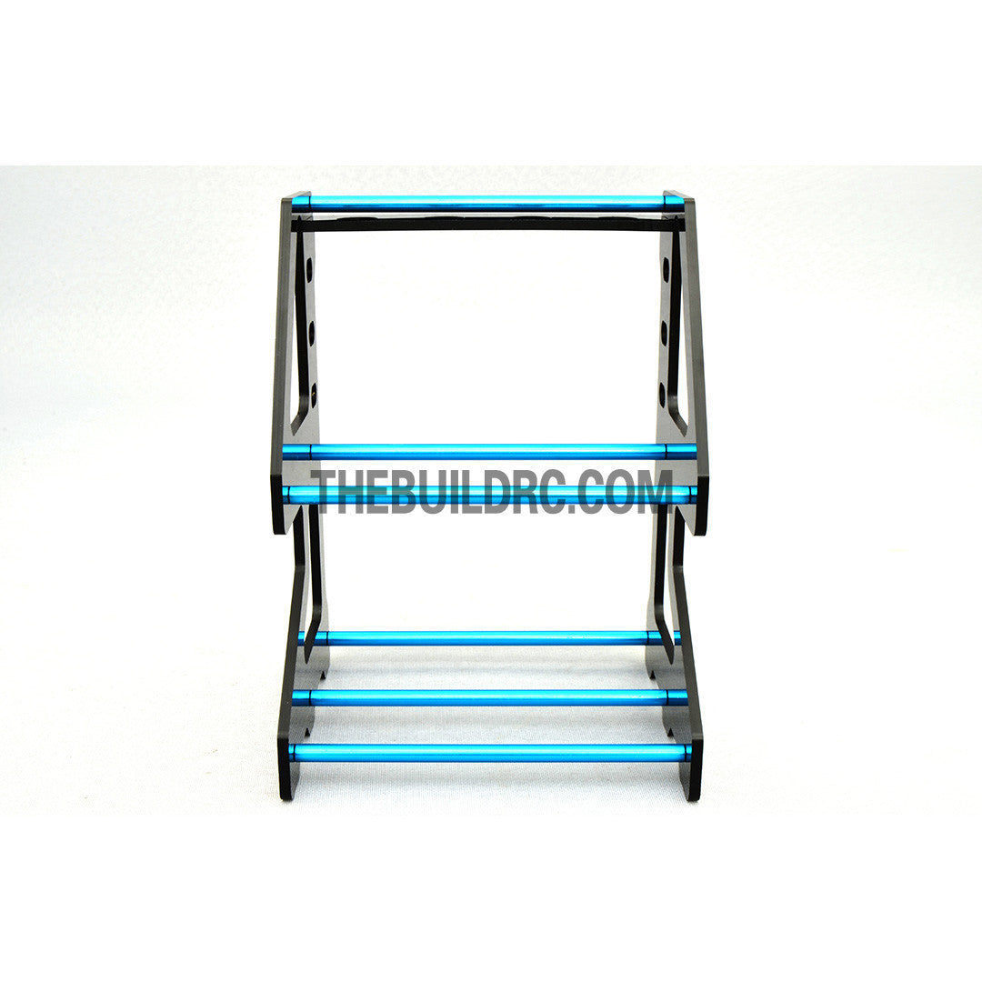 1/10 RC Racing Car Suspension Shock Tyre Wheel Collector - Light Blue