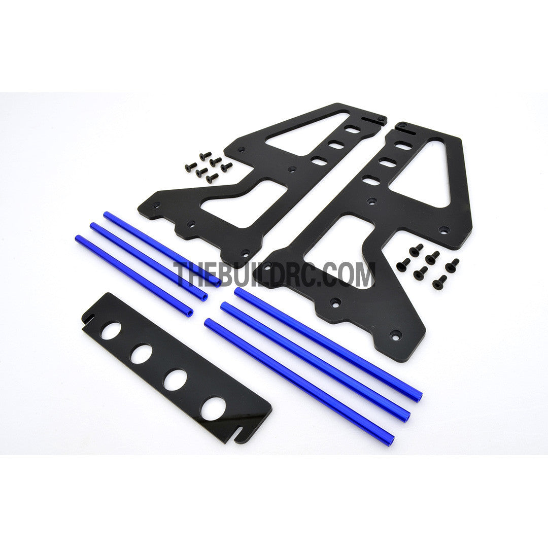 1/10 RC Racing Car Suspension Shock Tyre Wheel Collector - Dark Blue