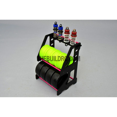 1/10 RC Racing Car Suspension Shock Tyre Wheel Collector - Pink