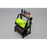 1/10 RC Racing Car Suspension Shock Tyre Wheel Collector - Red