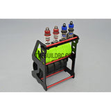 1/10 RC Racing Car Suspension Shock Tyre Wheel Collector - Red