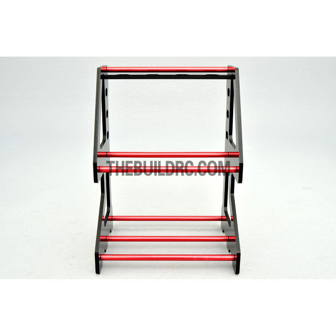 1/10 RC Racing Car Suspension Shock Tyre Wheel Collector - Red