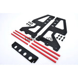 1/10 RC Racing Car Suspension Shock Tyre Wheel Collector - Red