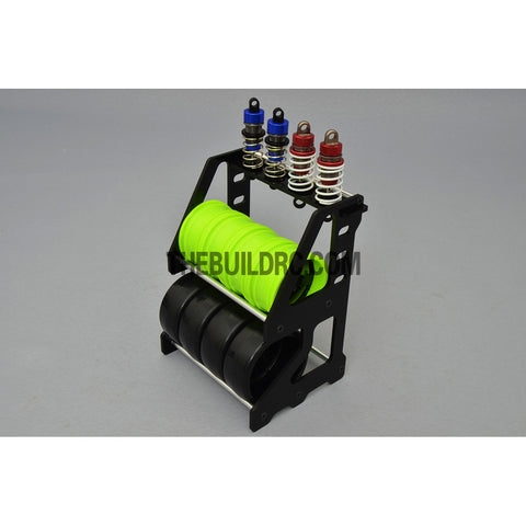 1/10 RC Racing Car Suspension Shock Tyre Wheel Collector - Silver