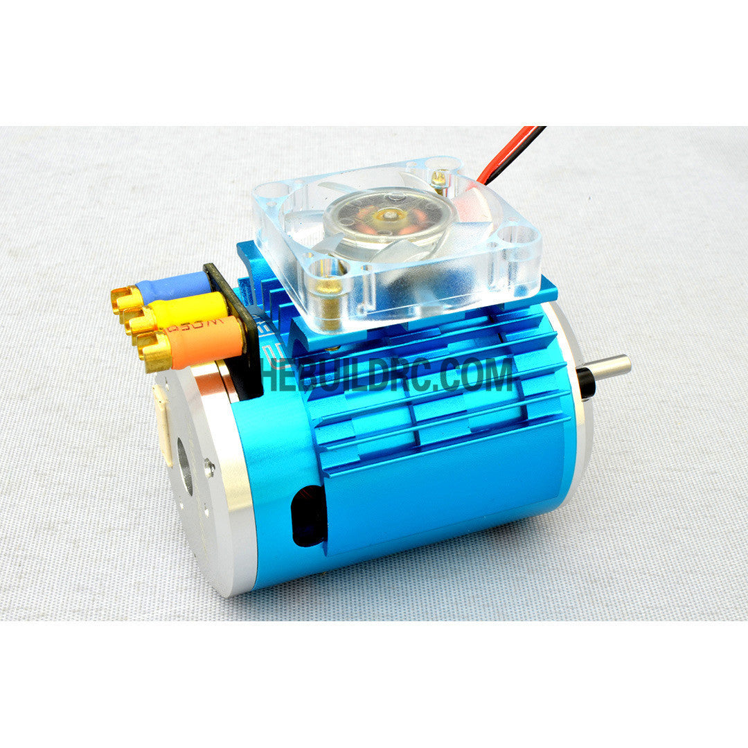 Adjustable Alloy Strip Style Heatsink with Fan for 1/10 RC Car - Light Blue