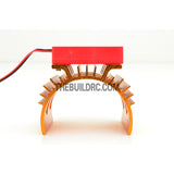 Adjustable Alloy Strip Style Heatsink with Fan for 1/10 RC Car - Gold