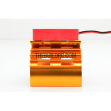 Adjustable Alloy Strip Style Heatsink with Fan for 1/10 RC Car - Gold