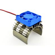 Adjustable Alloy Strip Style Heatsink with Fan for 1/10 RC Car - Grey
