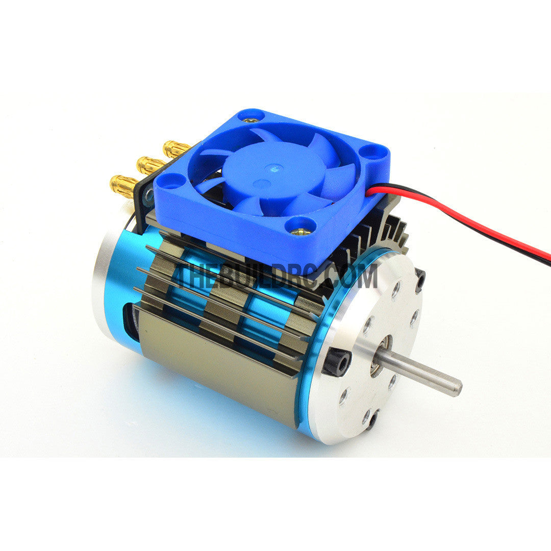 Adjustable Alloy Strip Style Heatsink with Fan for 1/10 RC Car - Grey