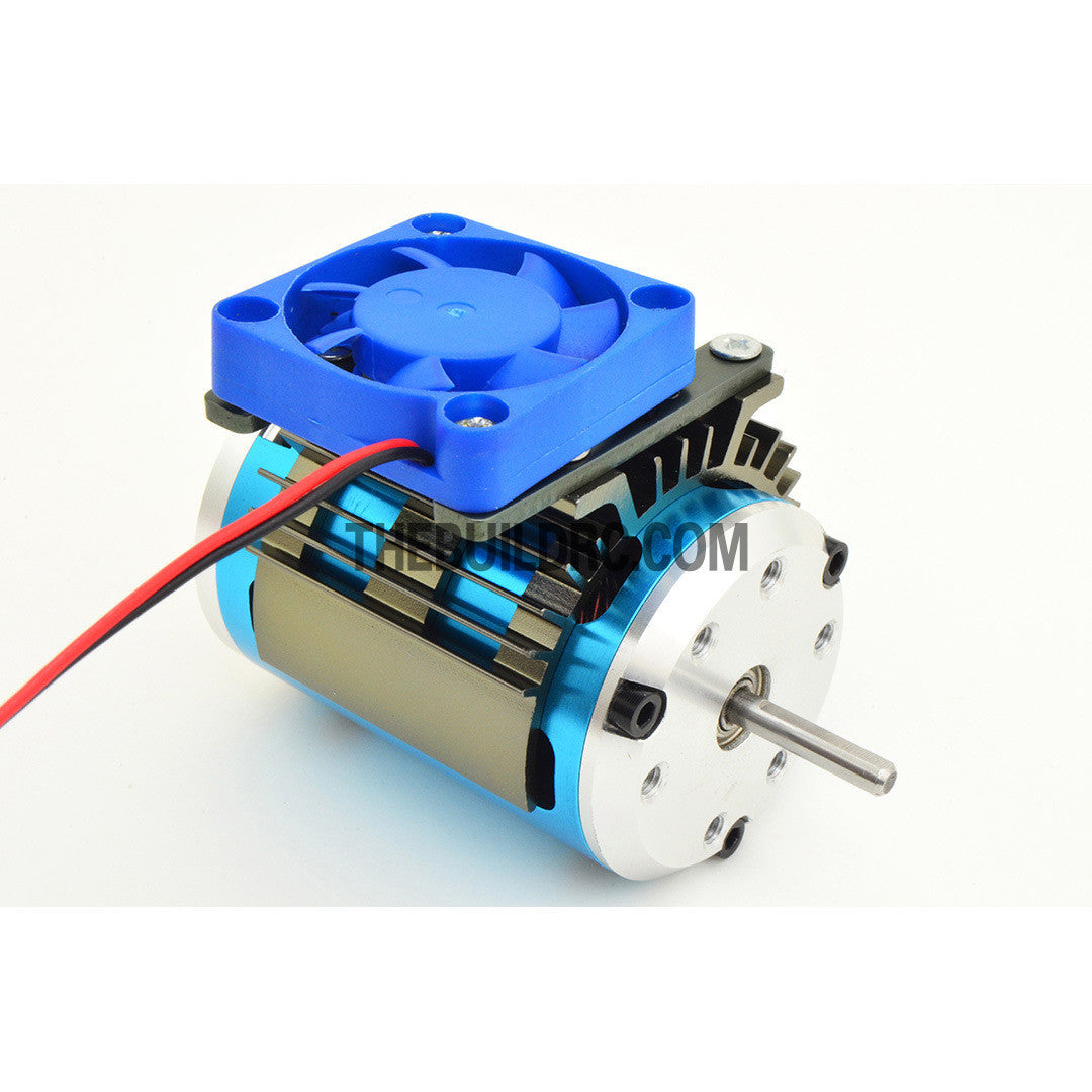 Adjustable Alloy Strip Style Heatsink with Fan for 1/10 RC Car - Grey