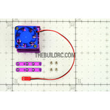 Adjustable Alloy Strip Style Heatsink with Fan for 1/10 RC Car - Purple