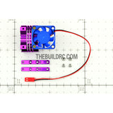 Adjustable Alloy Line Style Heatsink with Fan for 1/10 RC Car - Purple