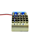 Adjustable Alloy Checkered Style Heatsink with Fan for 1/10 RC Car - Grey