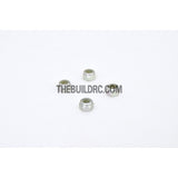 1/18 RC Car 3mm Alloy Wheel Rim Hex Lock Nut 4pcs - Silver