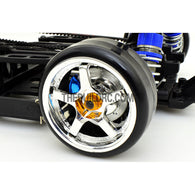 1/10 RC Car 4mm Alloy Wheel Rim Hex Lock Nut 4pcs - Gold