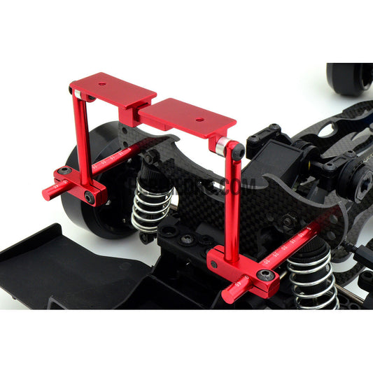 1/10 RC Car Height Adjustable Alloy Stealth Body Stand / Mount - Red