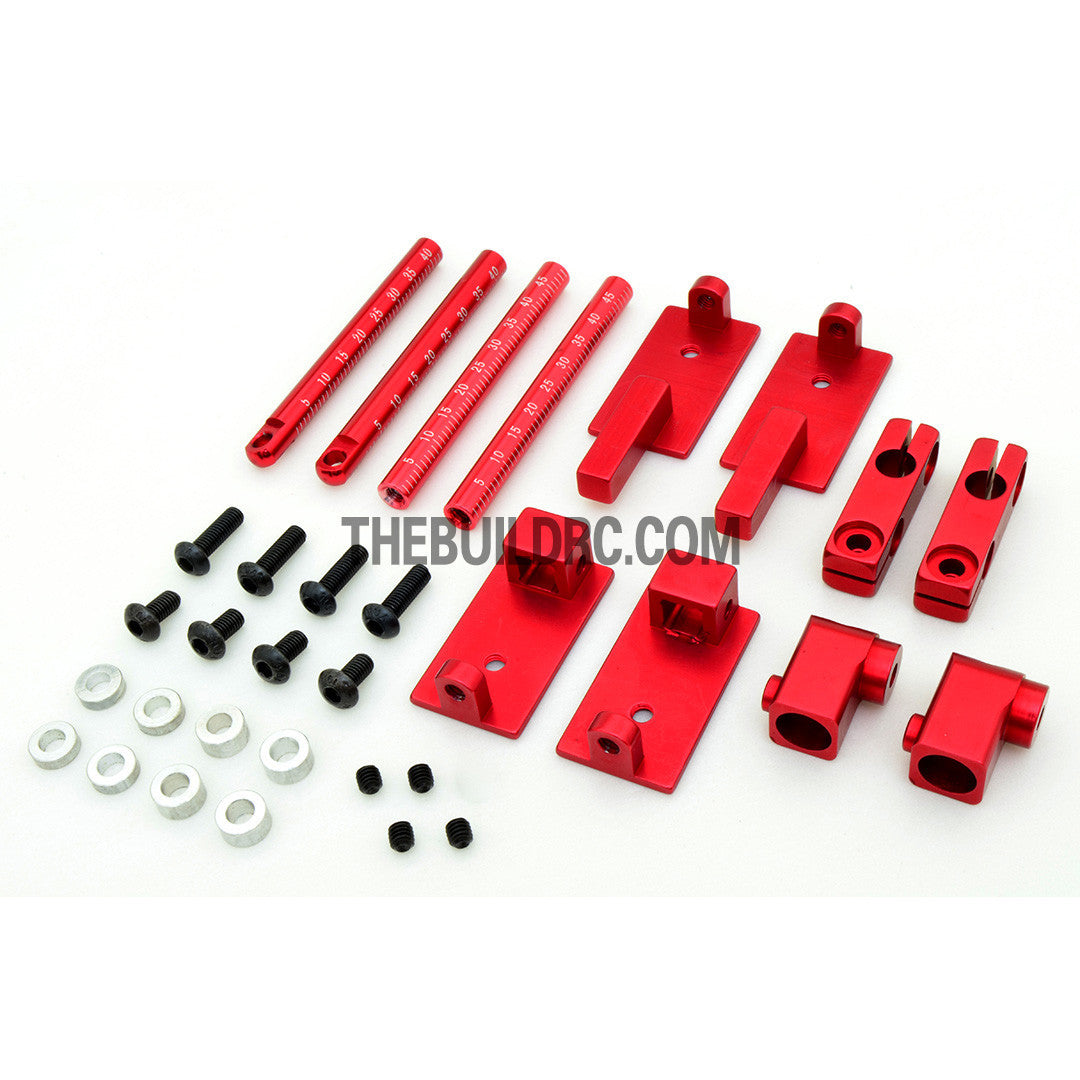 1/10 RC Car Height Adjustable Alloy Stealth Body Stand / Mount - Red