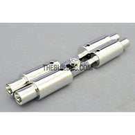 Twin Exhaust Pipe Dummy for 1/10 RC Racing Car - Silver