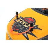 Silicon Du-Bro Body Clip Retainers w/ 4 Body Clips for RC 1/10 Car - Orange