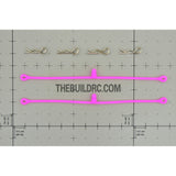 Silicon Du-Bro Body Clip Retainers w/ 4 Body Clips for RC 1/10 Car - Pink