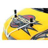 Silicon Du-Bro Body Clip Retainers w/ 4 Body Clips for RC 1/10 Car - White