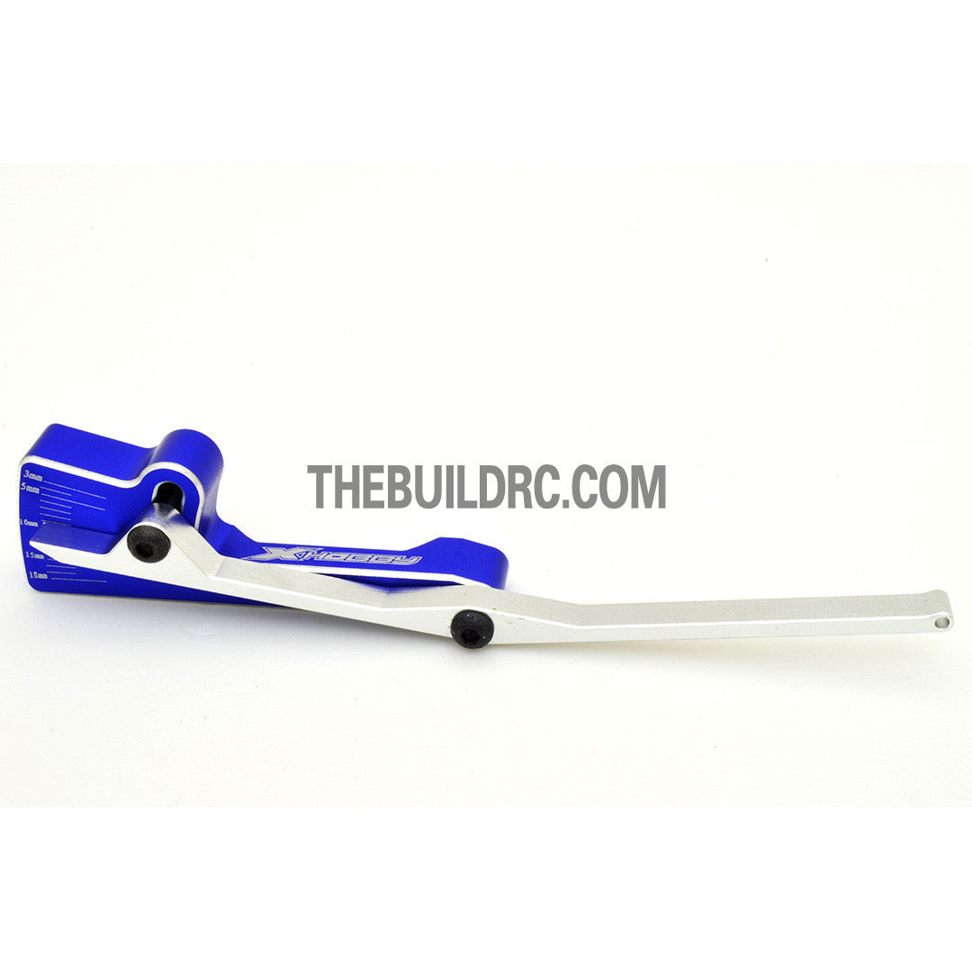 RC Racing Car Alloy Chassis Height Gauge / Viewer - Dark Blue