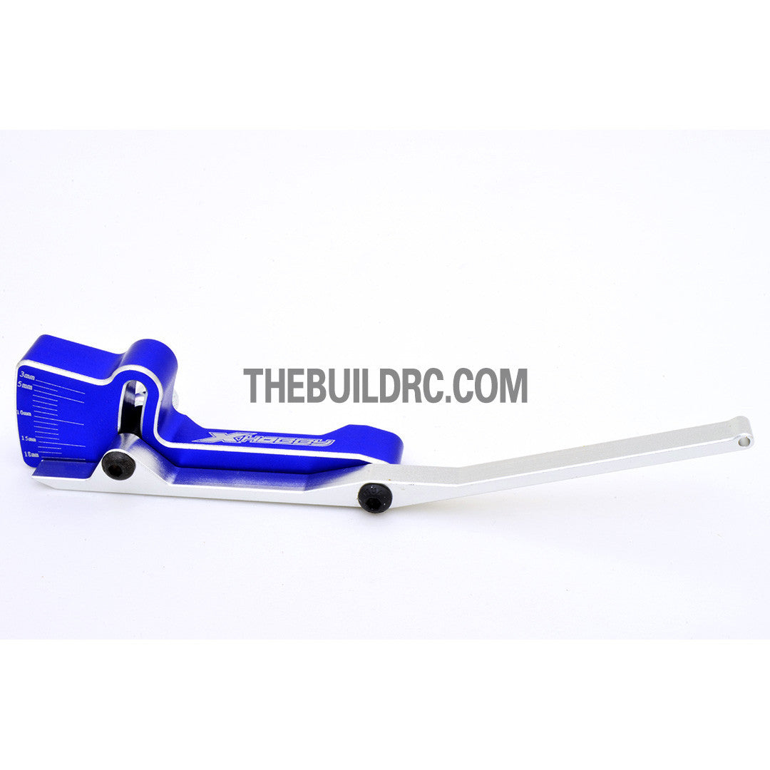 RC Racing Car Alloy Chassis Height Gauge / Viewer - Dark Blue