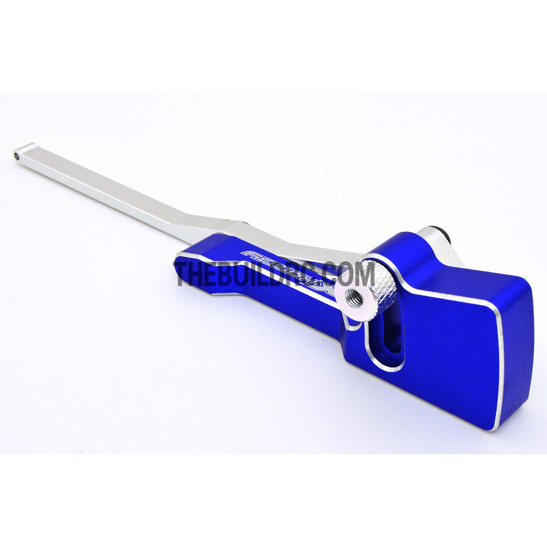 RC Racing Car Alloy Chassis Height Gauge / Viewer - Dark Blue
