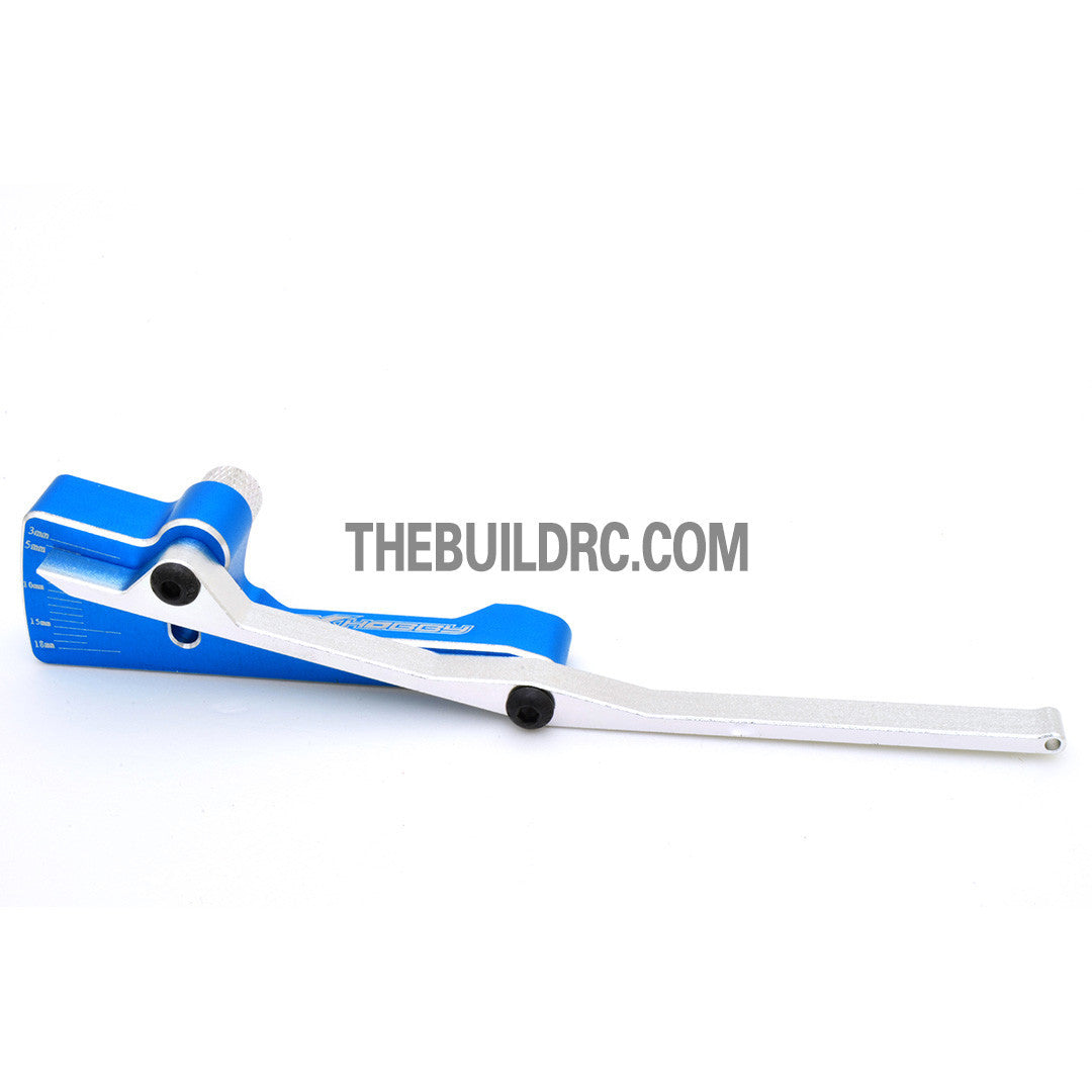 RC Racing Car Alloy Chassis Height Gauge / Viewer - Light Blue