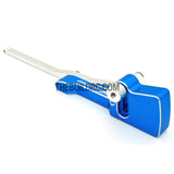 RC Racing Car Alloy Chassis Height Gauge / Viewer - Light Blue