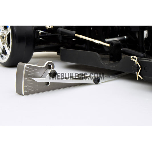 RC Racing Car Alloy Chassis Height Gauge / Viewer - Grey