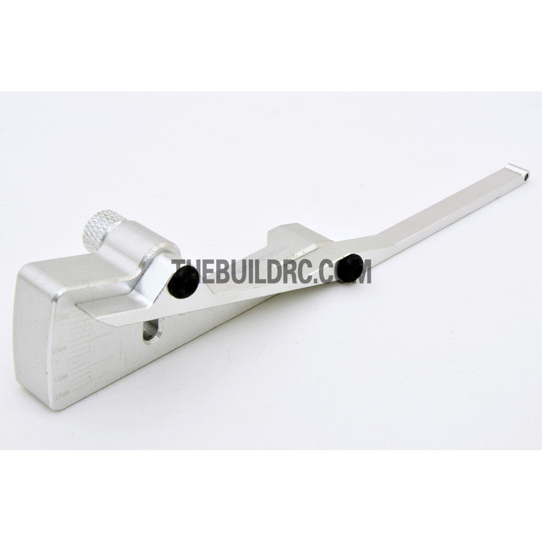 RC Racing Car Alloy Chassis Height Gauge / Viewer - Silver