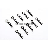 Body Clip for 1/12 - 1/18 RC Buggy Truggy Car (10pcs) - Black