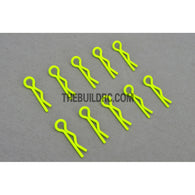 Body Clip for 1/12 - 1/18 RC Buggy Truggy Car (10pcs) - Fluorescent Yellow