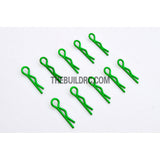 Body Clip for 1/12 - 1/18 RC Buggy Truggy Car (10pcs) - Metallic Green