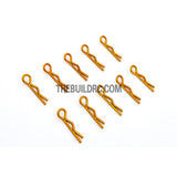 Body Clip for 1/12 - 1/18 RC Buggy Truggy Car (10pcs) - Gold