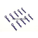 Body Clip for 1/12 - 1/18 RC Buggy Truggy Car (10pcs) - Metallic Purple