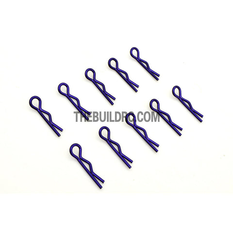 Body Clip for 1/12 - 1/18 RC Buggy Truggy Car (10pcs) - Metallic Purple