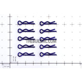 Body Clip for 1/12 - 1/18 RC Buggy Truggy Car (10pcs) - Metallic Purple