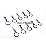 Body Clip for 1/10 RC Buggy Truggy Car (10pcs) - Metallic Purple