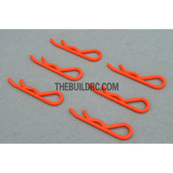 Body Clip for 1/8 RC Buggy Truggy Car (6pcs) - Fluorescent Orange